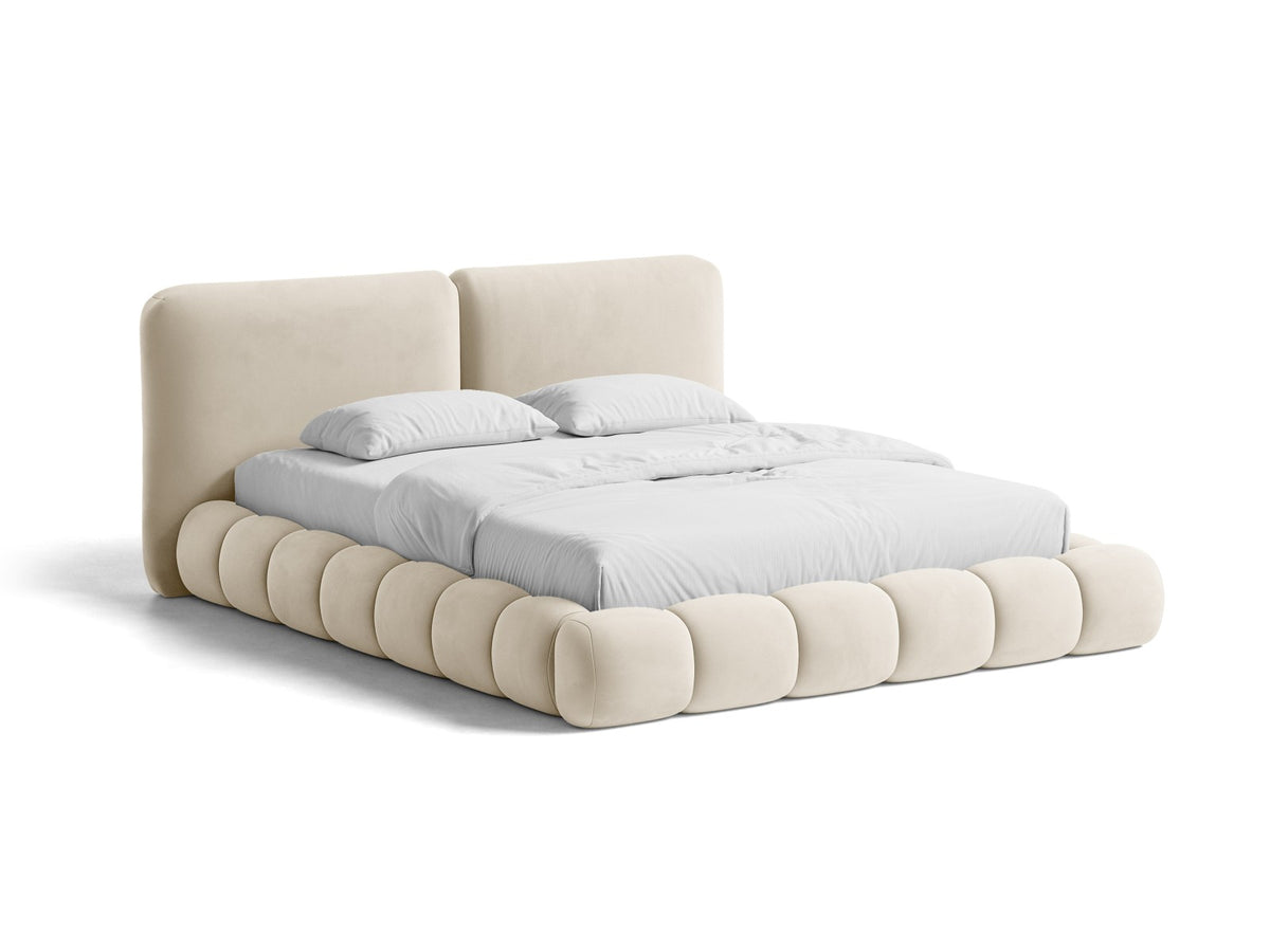 Letto Contenitore con Testata Solange - Avorio 200x200