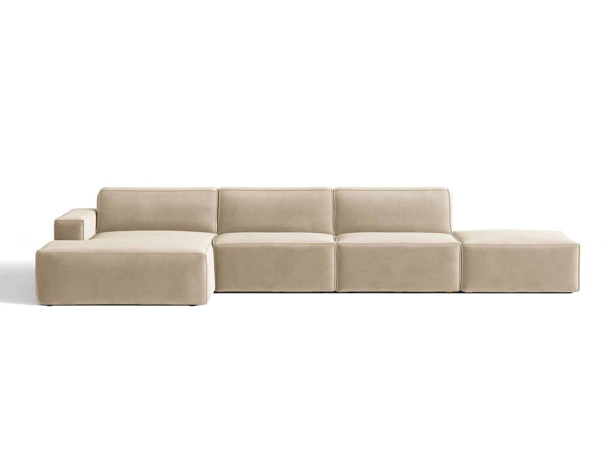 Divano Angolare Componibile Jodie, 5 Posti, 162x341x77