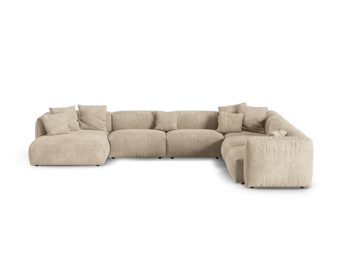 Divano Angolare Componibile XL Martina, 6 Posti, 330x420x75