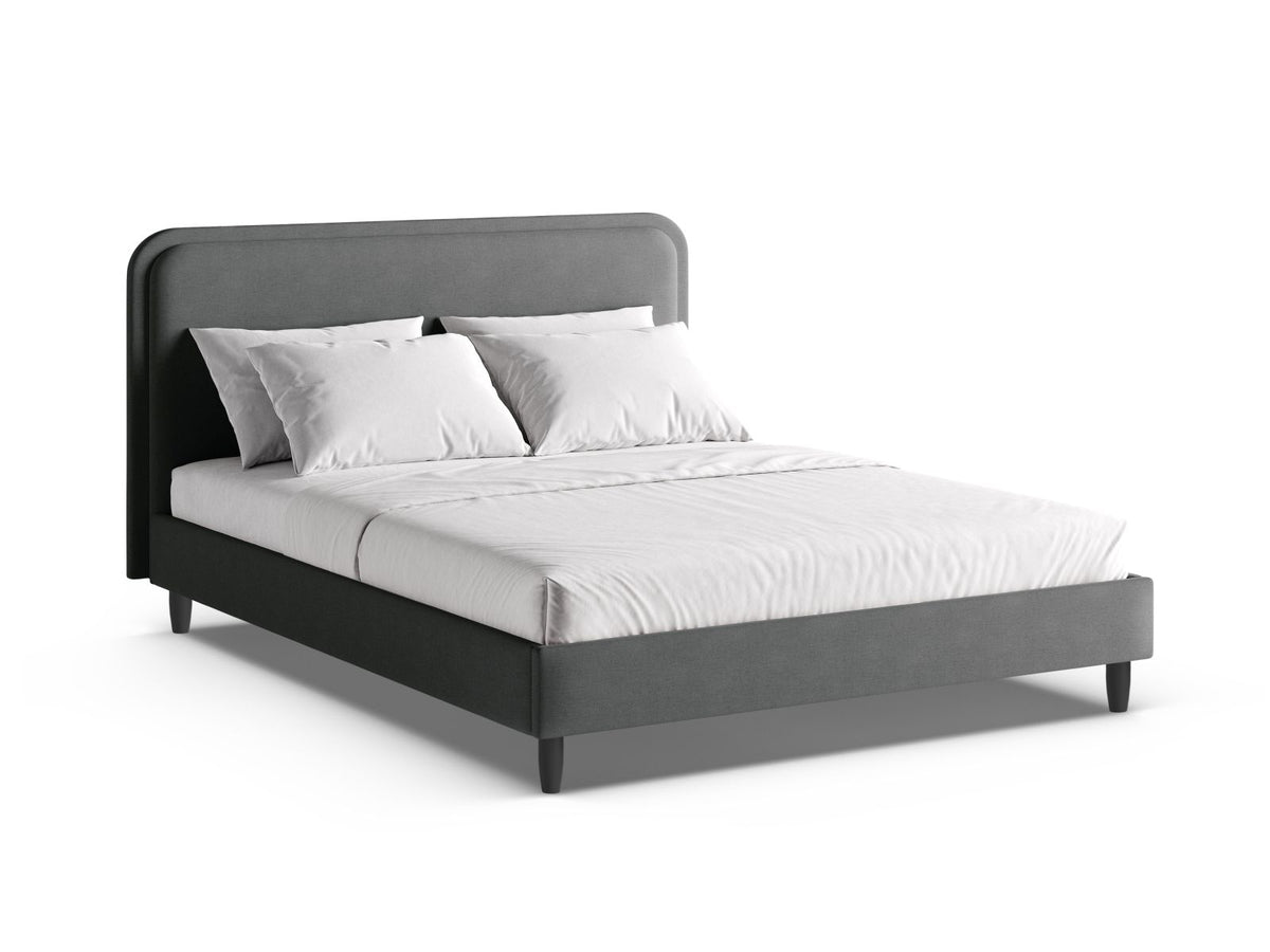 Letto con Testata Aveline - Blu Navy 160x200