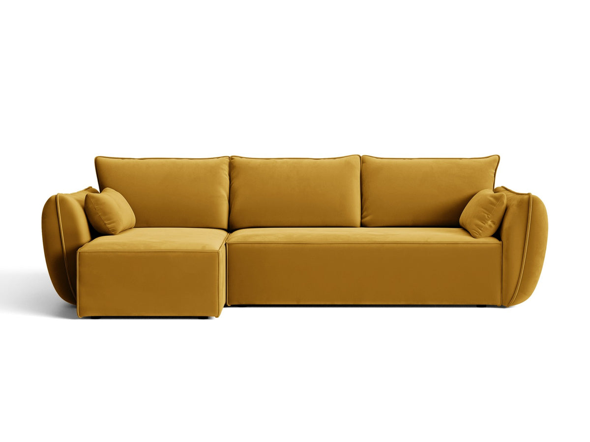 Divano Letto Angolare con Contenitore Kaelle, 4 Posti, 168x262x87