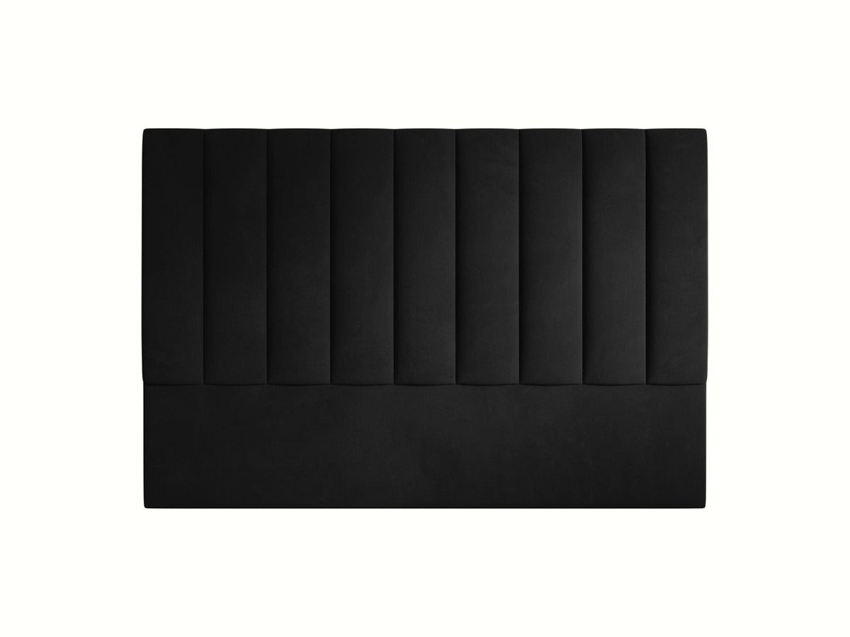 Testiera Marl Alta 120 cm - Nero 180x200