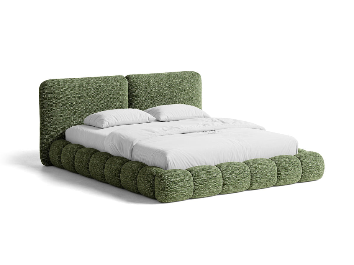 Letto Contenitore con Testata Solange - Verde 180x200
