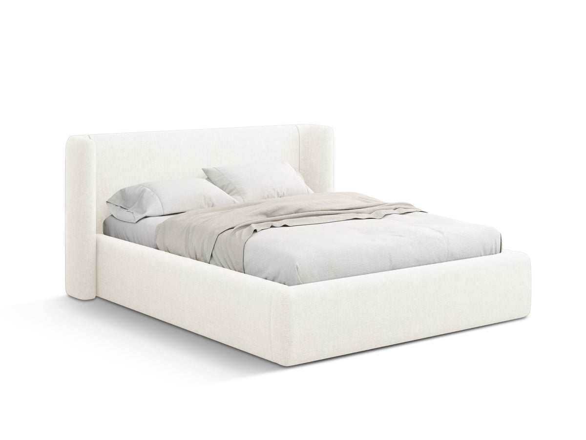 Letto Contenitore con Testata Jolene - Avorio 160x200