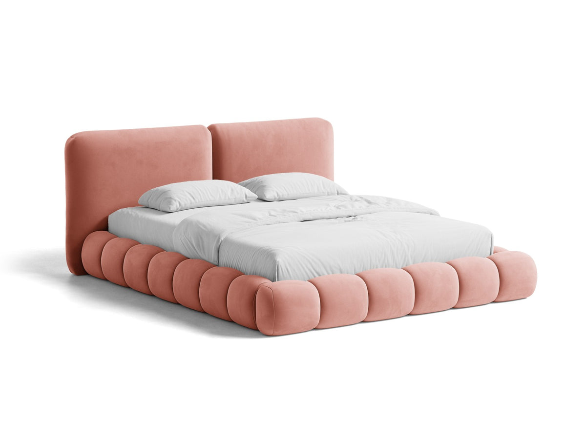 Letto Contenitore con Testata Solange - Rosa 160x200