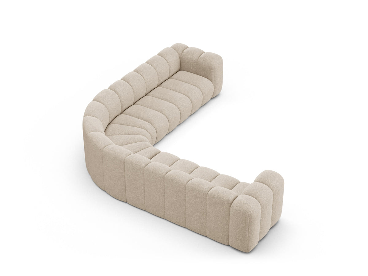 Divano Angolare Simmetrico Componibile Lupine, 5 Posti, 309x309x70