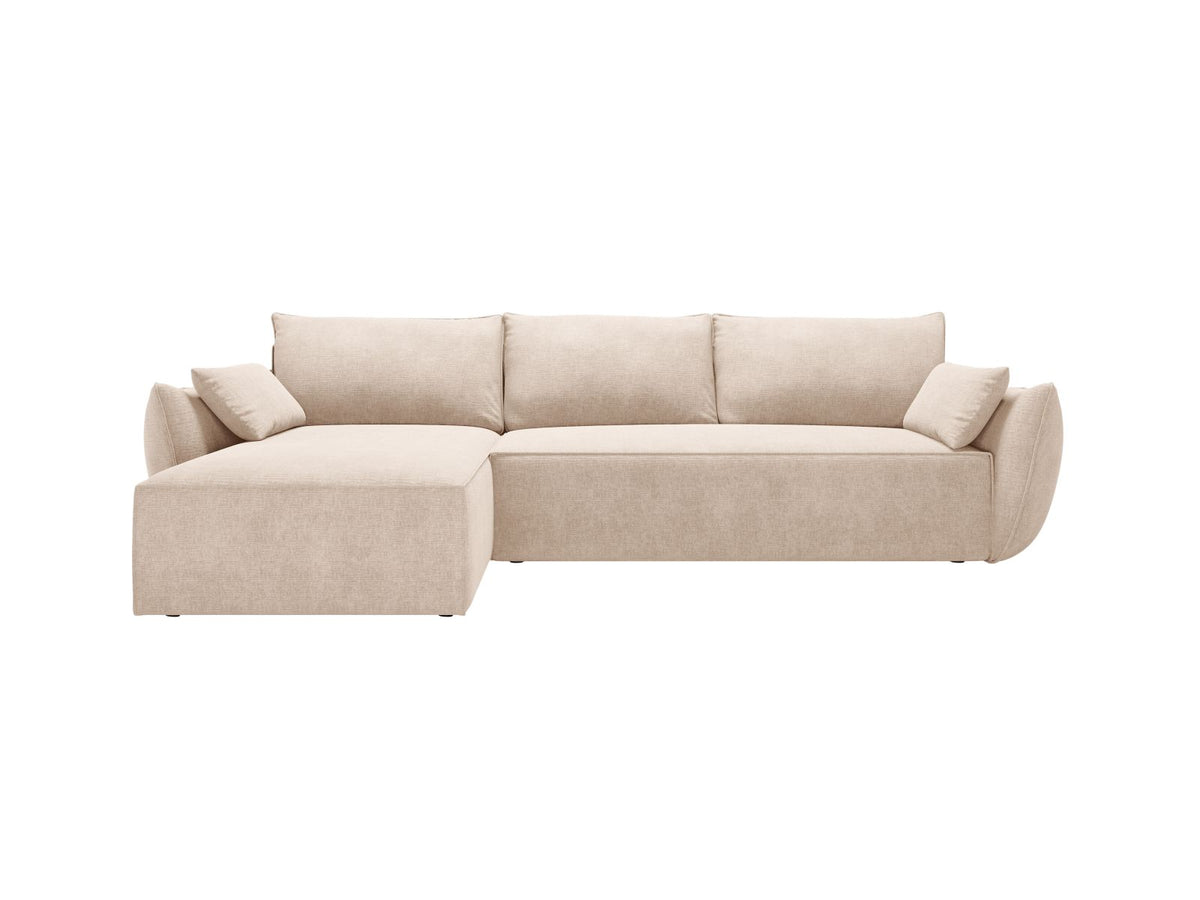 Divano Letto Angolare con Contenitore Kaelle, 4 Posti, 168x262x87