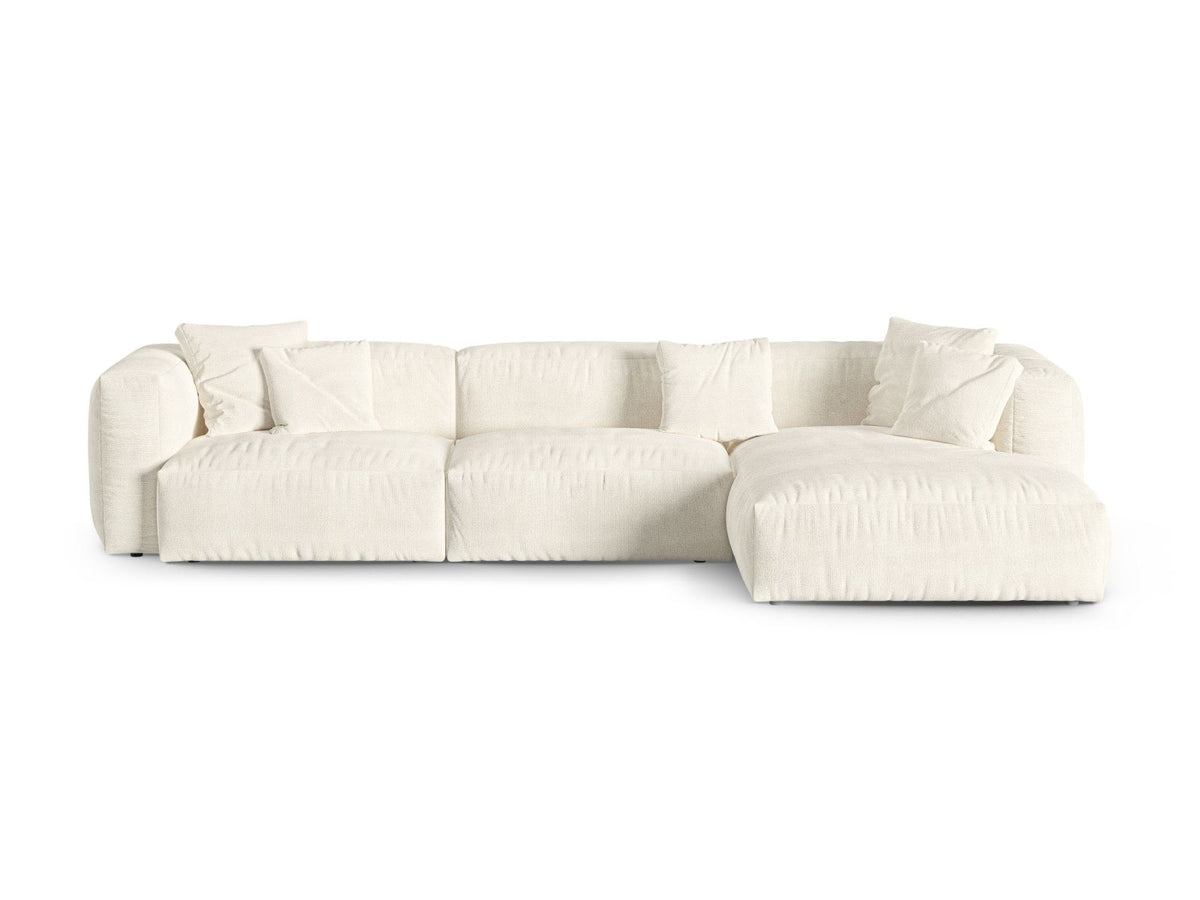 Divano Angolare Componibile XL Martina Seduta Profonda, 3 Posti, 176x330x75