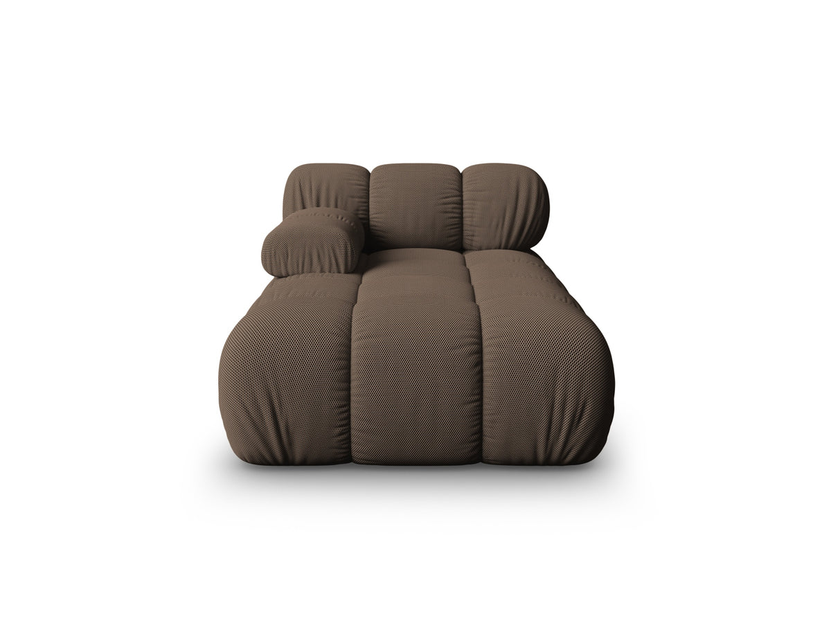 Chaise Longue Sinistra, "Bellis", 1 Posto, 155x94x70 - Marrone