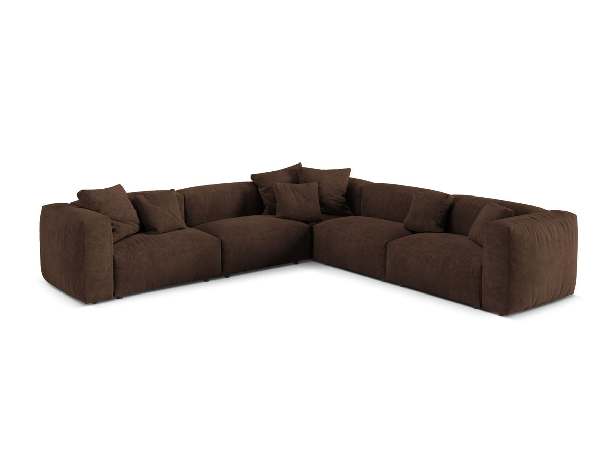 Divano Angolare Simmetrico Componibile XL Martina, 5 Posti, 316x316x75