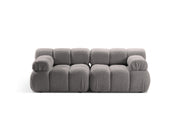 Divano in Bouclé, "Bellis", 2 Posti, 188x94x70 - Grigio Chiaro