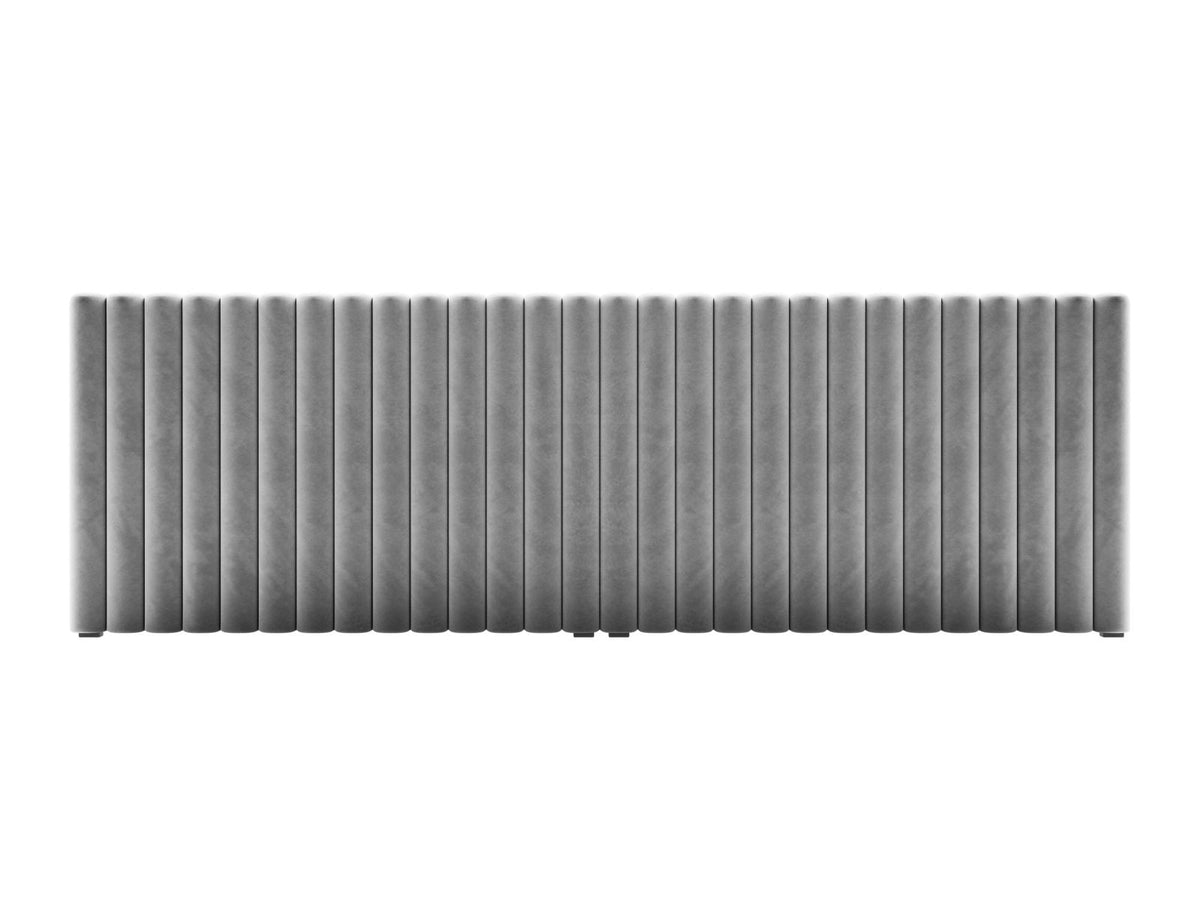 Testata in Velluto, "Mistero", 280x13x95 - Grigio