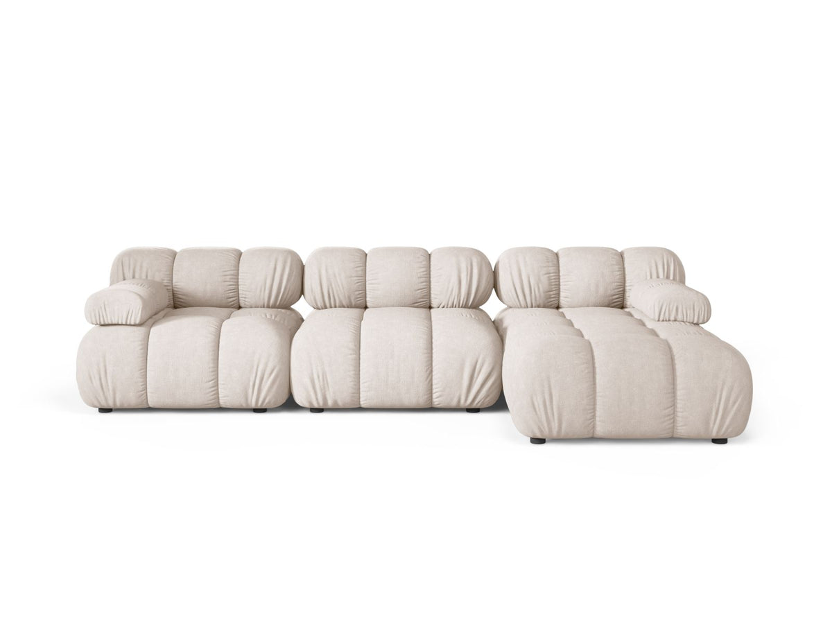 Divano Angolare Modulare Destro, "Bellis", 4 Posti, 282x155x70 - Beige