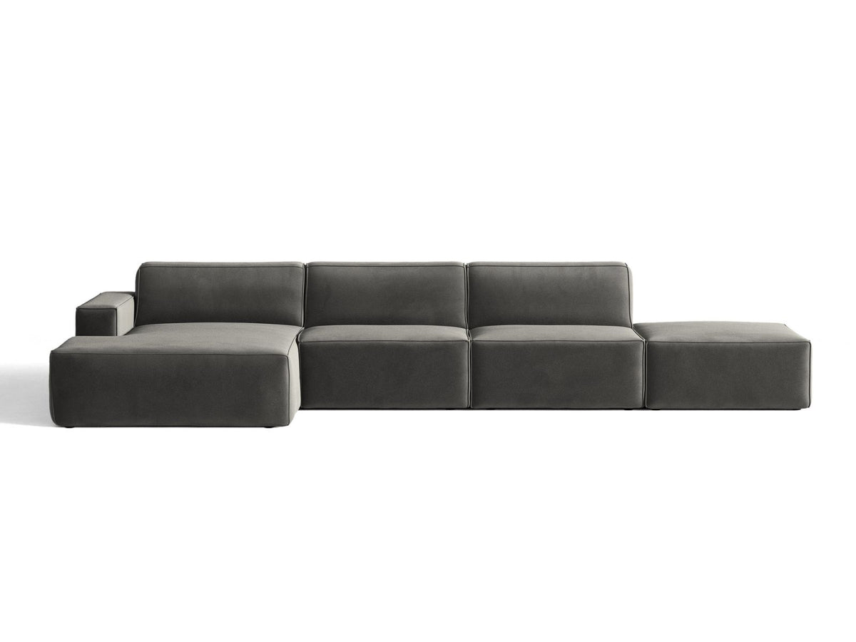 Divano Angolare Componibile Jodie, 5 Posti, 162x341x77