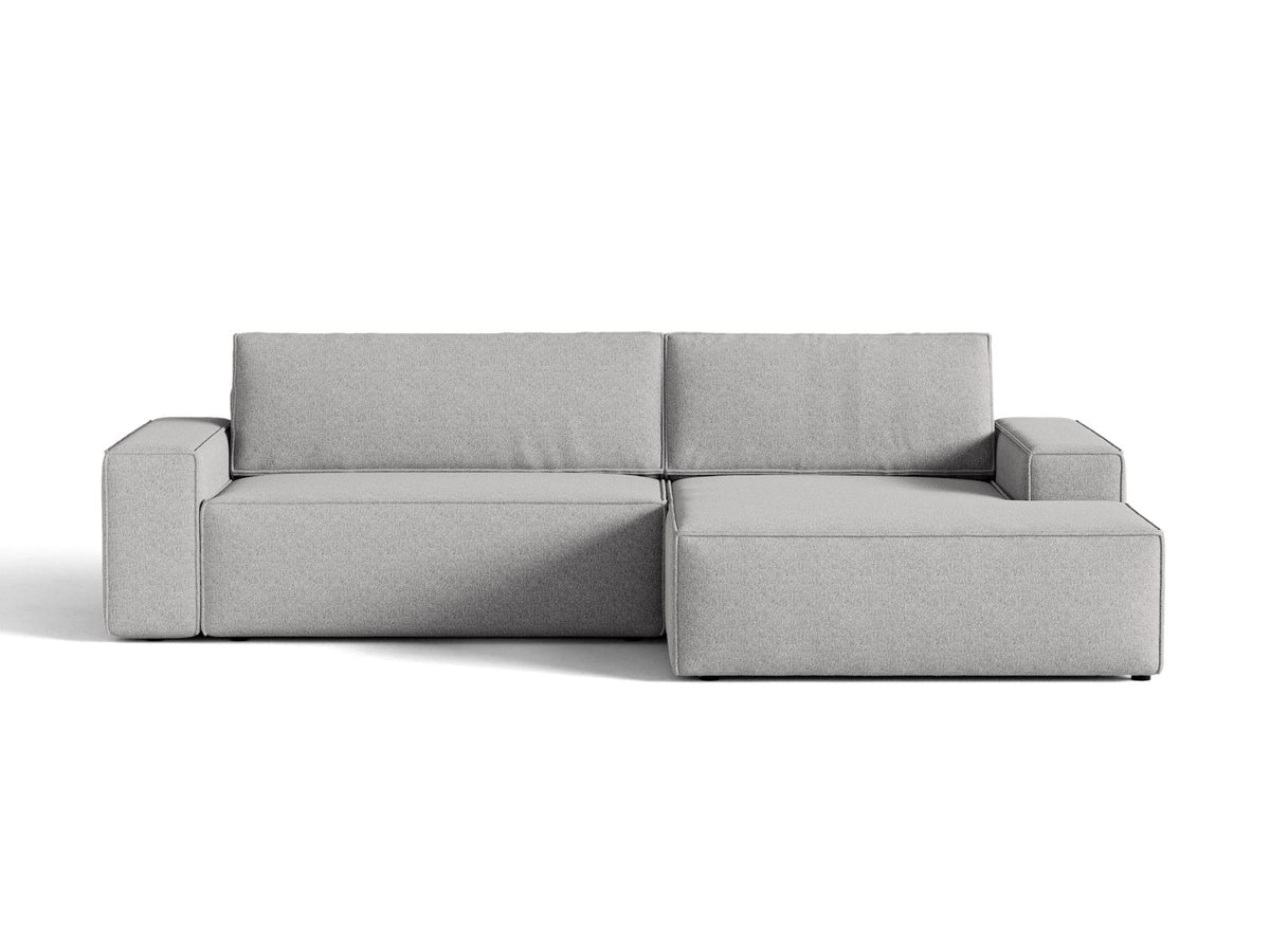 Divano Letto Angolare con Contenitore Jodie, 3 Posti, 151x246x86