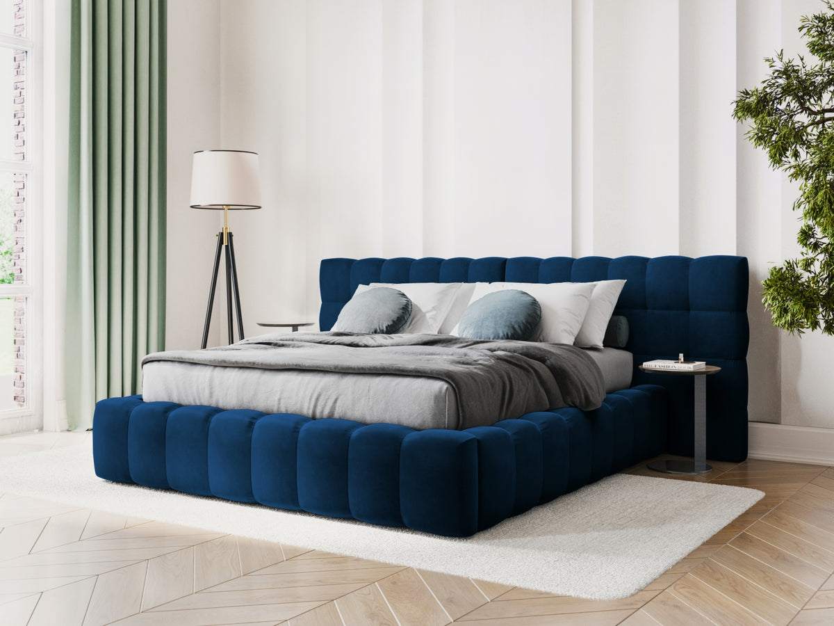 Letto contenitore con testiera doppia, "Mamaia", 230x300x100