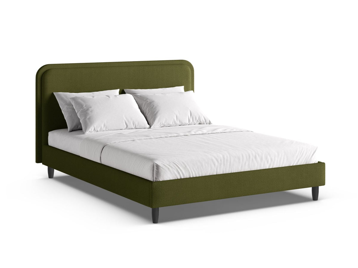 Letto con Testata, "Aveline", 214x195x117 - Verde Oliva Scuro