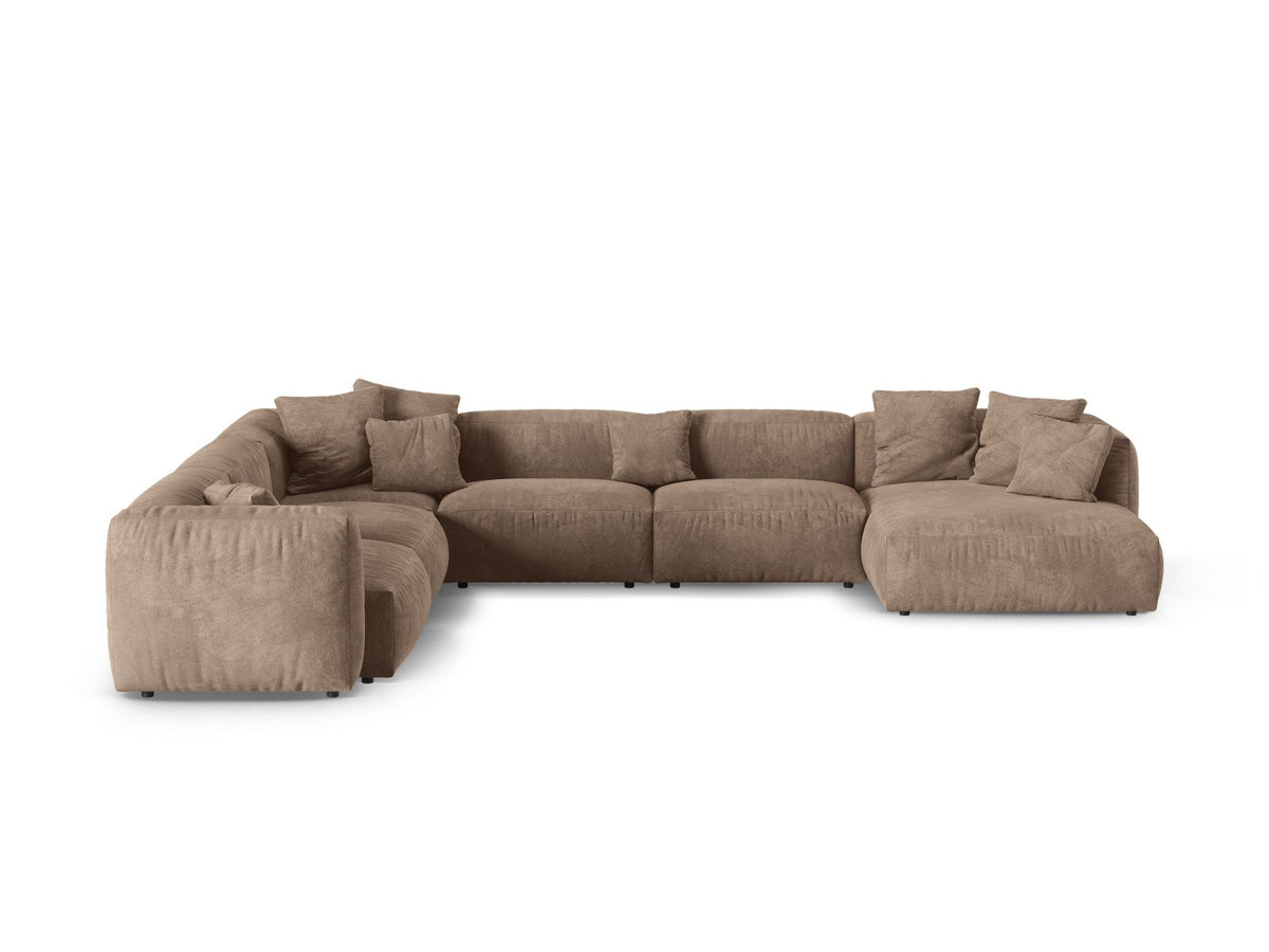 Divano Angolare Componibile XL Martina, 6 Posti, 330x420x75