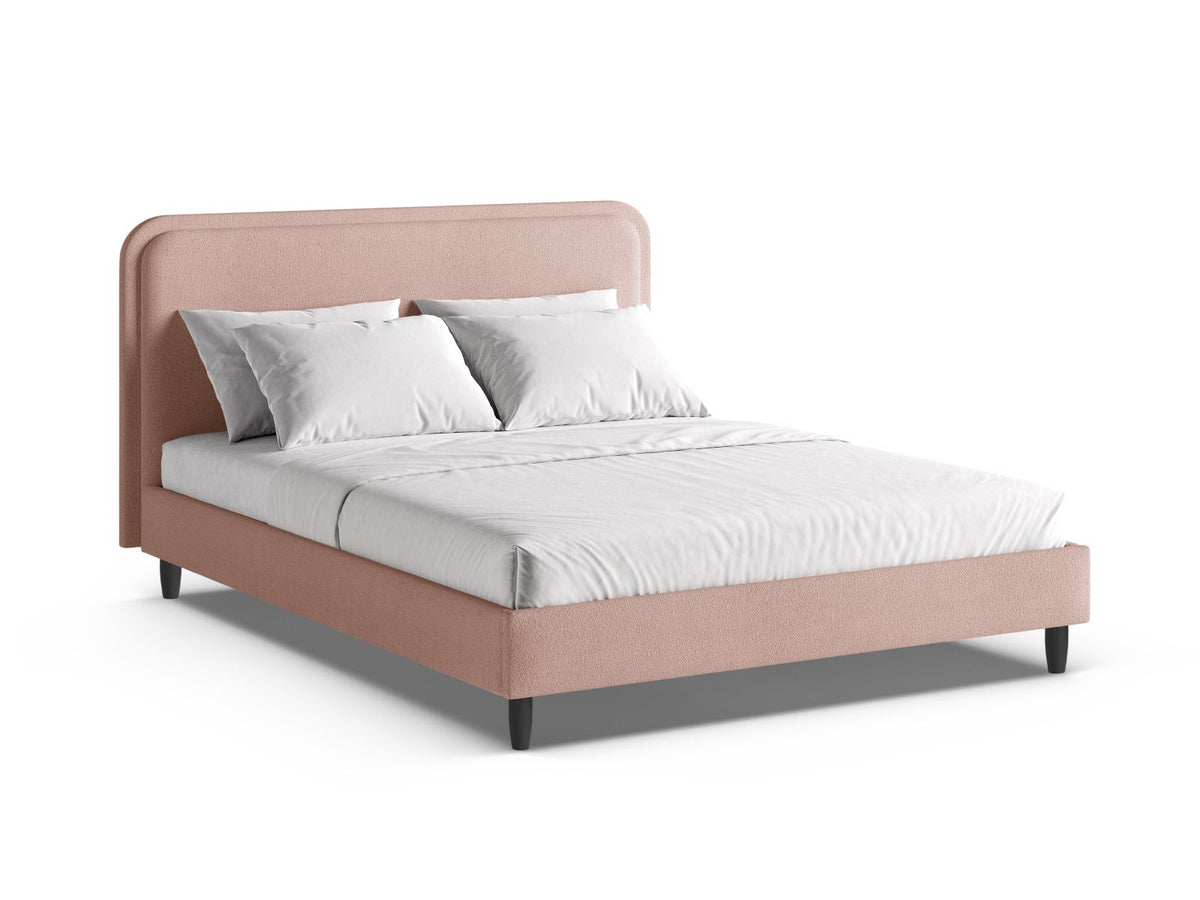 Letto con Testata, "Aveline", 214x215x117 - Rosa Cipria