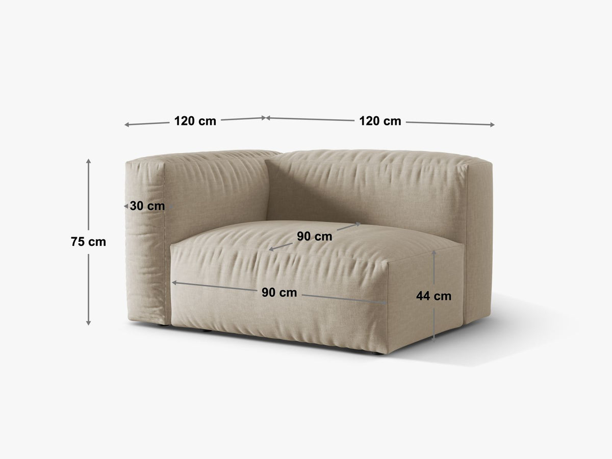 Modulo Singolo Ampio XL Martina, 1 Posto, 120x120x75