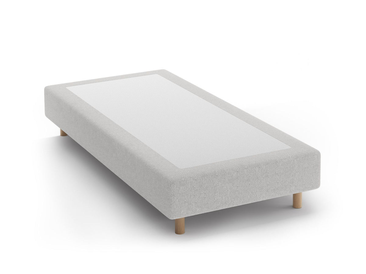 Base Letto Whale Gambe legno di faggio naturale - Argento 100x200