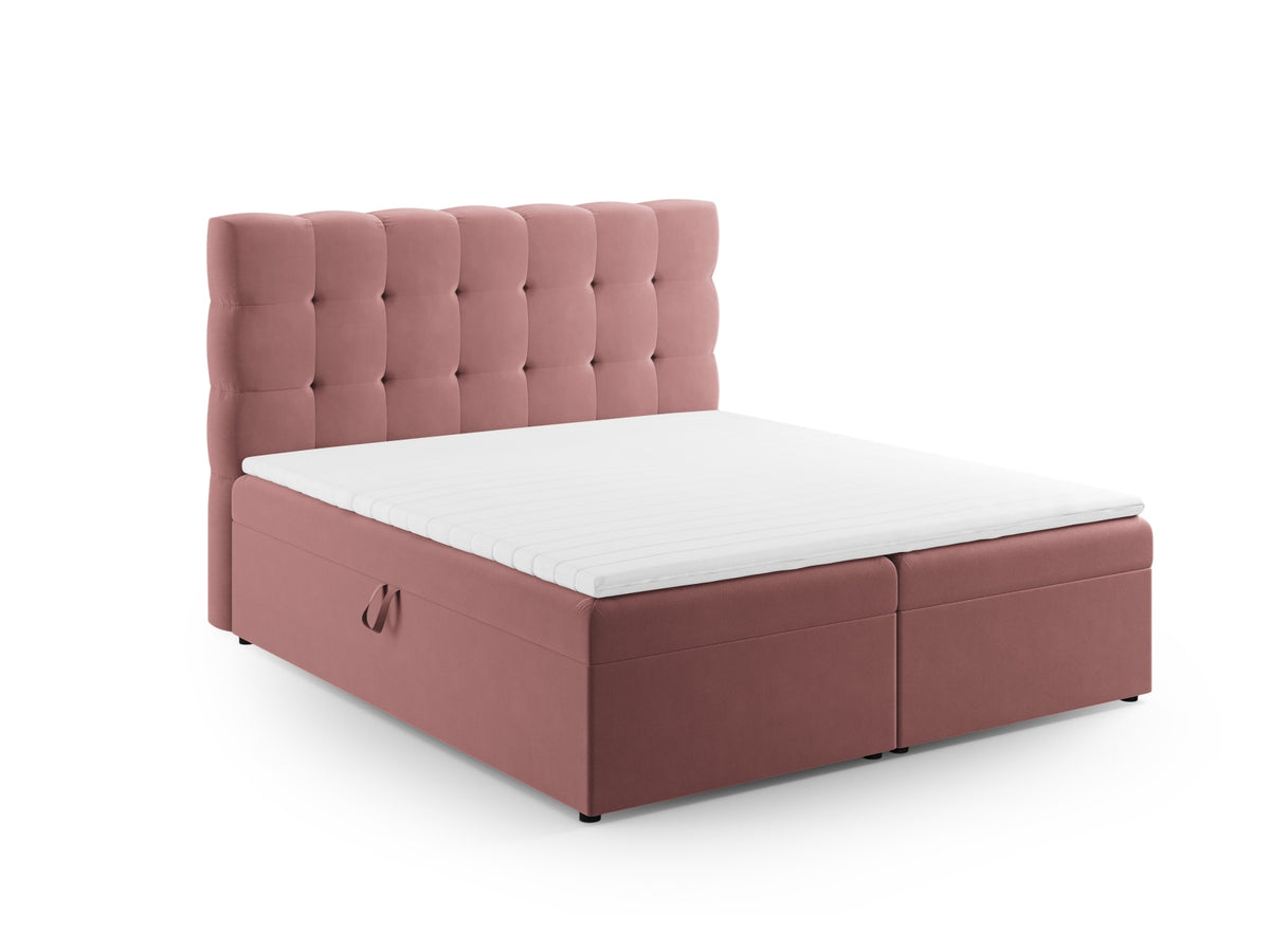 Letto: testiera + molle/materasso + coprimaterasso, "Mamaia", 210x140x125