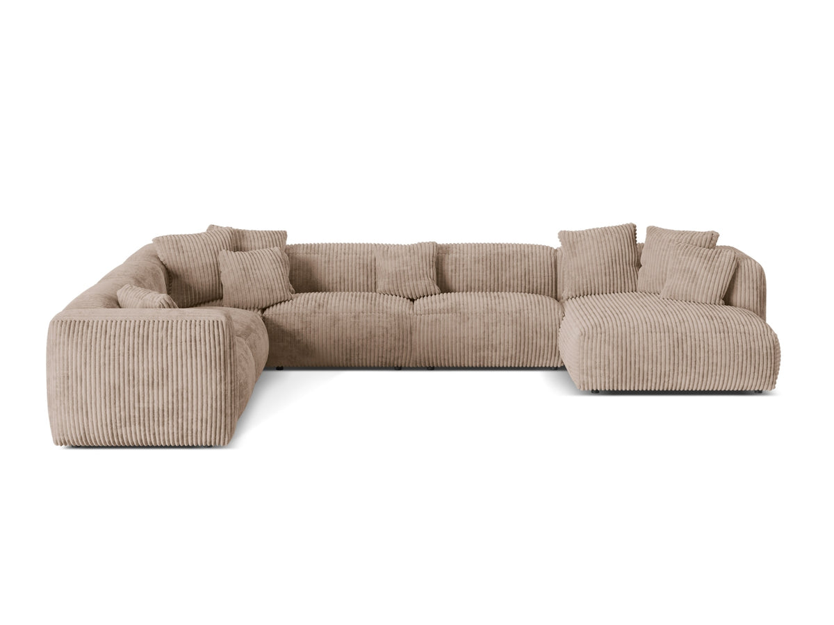 Divano Angolare Componibile XL Martina, 6 Posti, 316x406x75