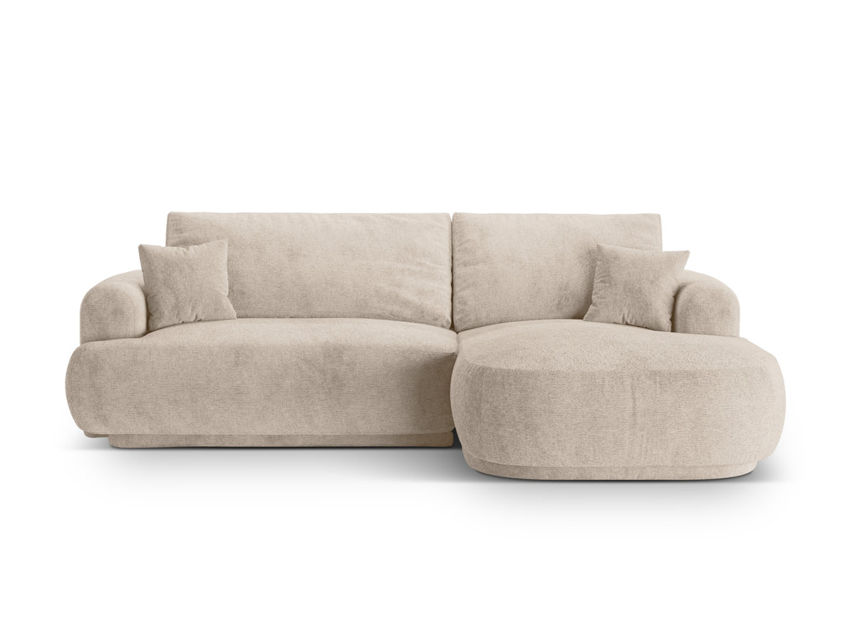 Divano Letto Angolare Componibile con Contenitore Ella, 5 Posti, 174x271x88