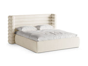 Letto con Contenitore e Testata, "Mount", 228x236x120 - Avorio