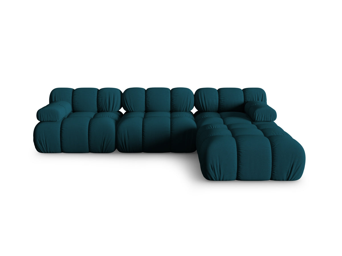 Divano Modulare, "Bellis", 4 Posti, 282x188x70 - Blu Navy