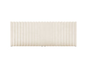 Testata in Velluto, "Mistero", 240x13x95 - Beige