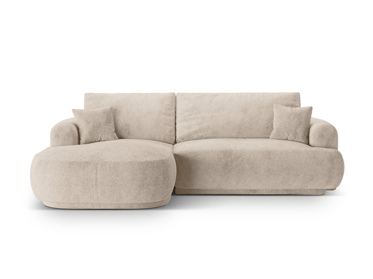 Divano Letto Angolare Componibile con Contenitore Ella, 5 Posti, 174x271x88
