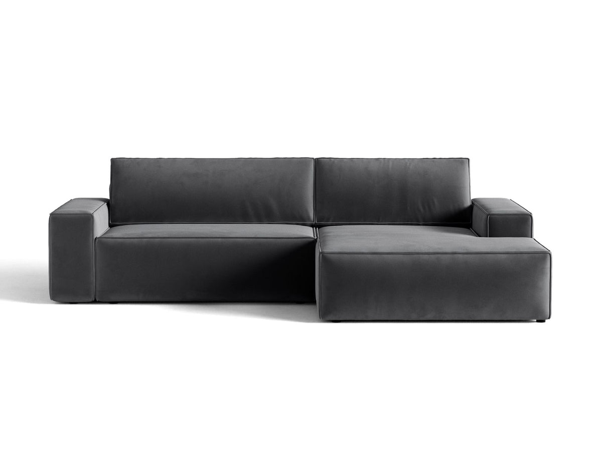 Divano Letto Angolare con Contenitore Jodie, 3 Posti, 151x246x86