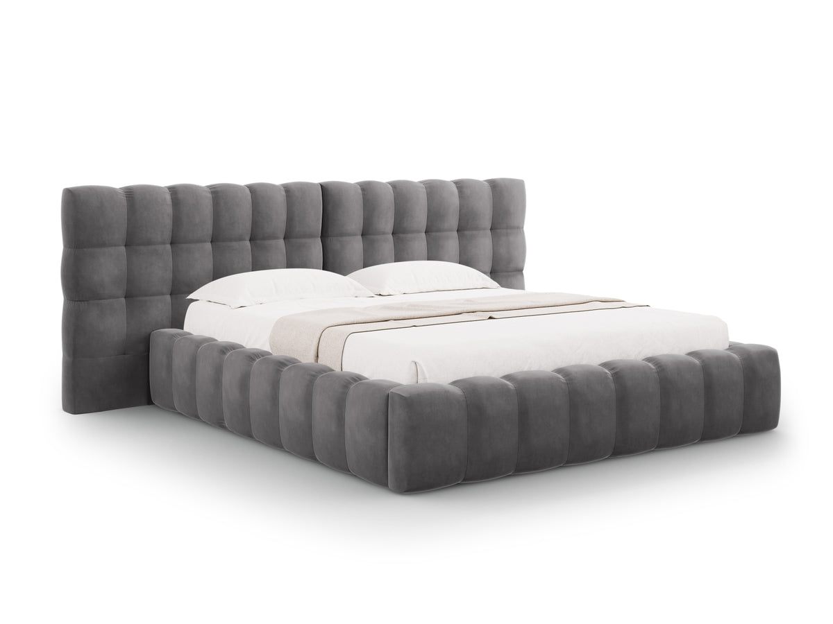 Letto contenitore con testiera doppia, "Mamaia", 230x250x100