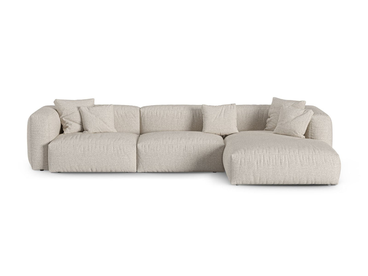 Divano Angolare Componibile XL Martina Seduta Profonda, 3 Posti, 176x330x75