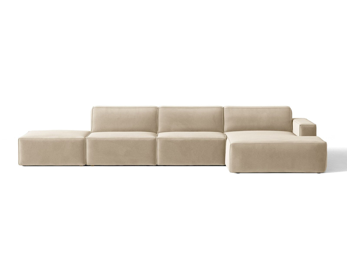 Divano Angolare Componibile Jodie, 5 Posti, 162x341x77