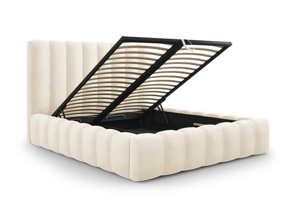 Letto contenitore con testiera, "Kelp", 230x185x125