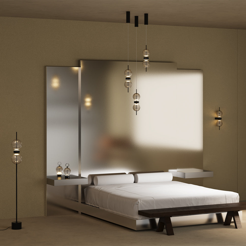 Lampada da tavolo ricaricabile Double Moon - Maytoni - Nero - MOD478RL-L3B3K