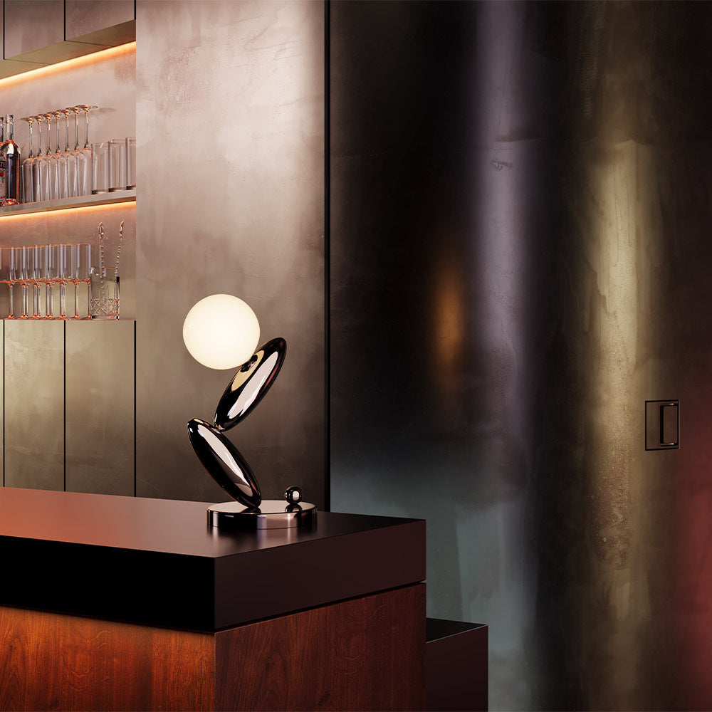 Lampada da tavolo Resonance - Maytoni - Platino - MOD482TL-L6PT3K