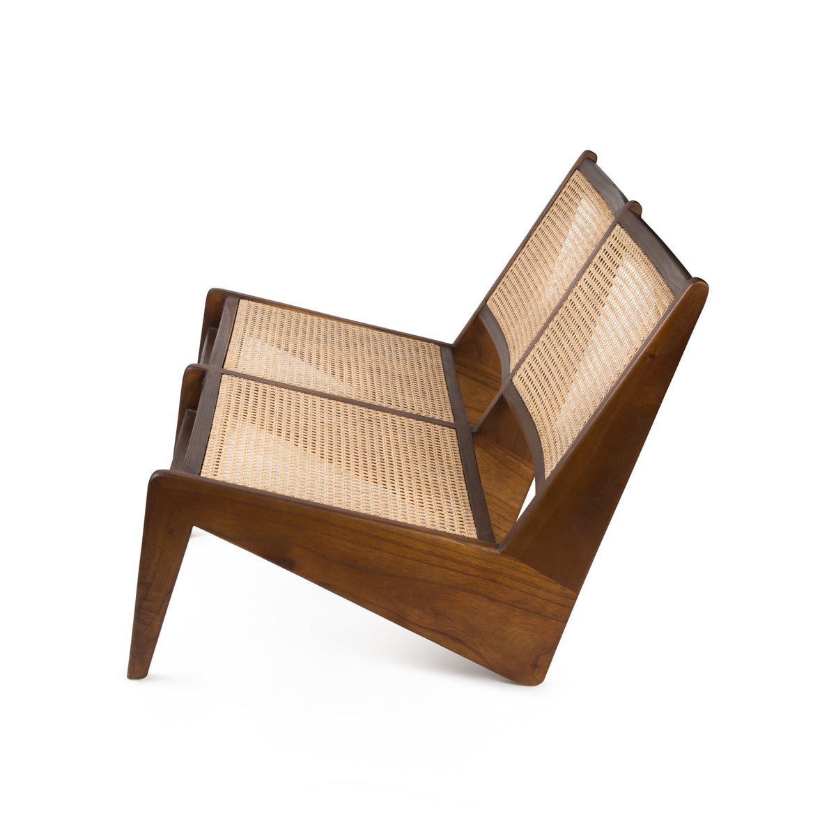 Divanetto Kangaroo Chair Bench 2 posti - Dark Brown - Pierre Jeanneret Edition
