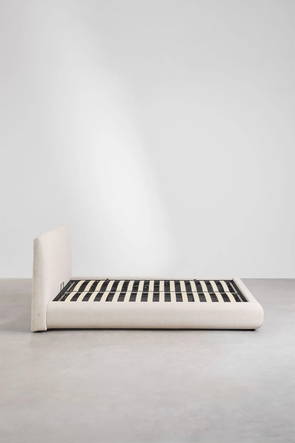 Norena - Letto con contenitore imbottito