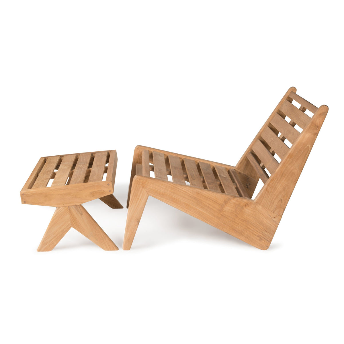 Footstool Kangaroo Teak Outdoor