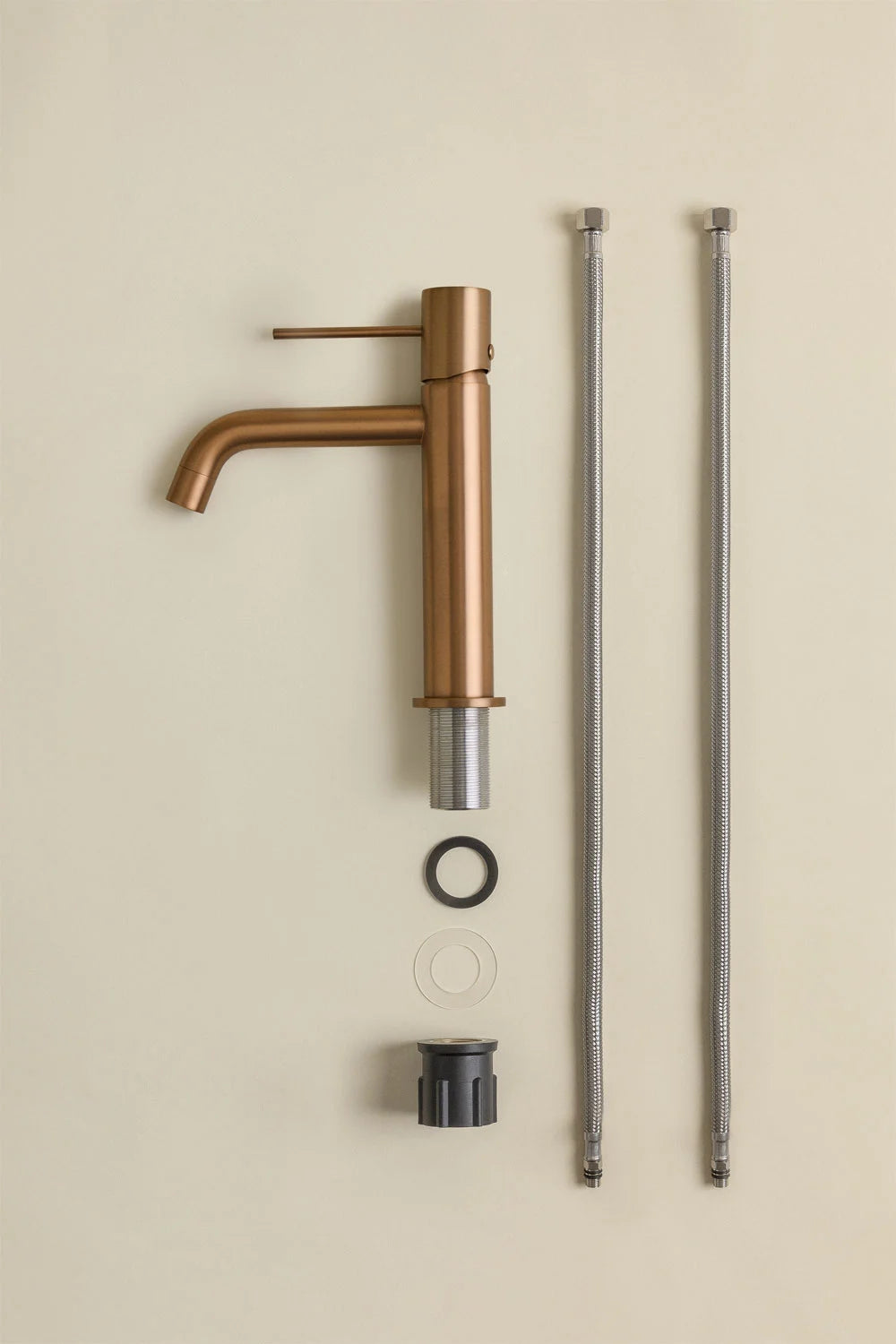 Set Arredo Bagno in Legno Teak con Lavabo Integrato in Cemento Napier