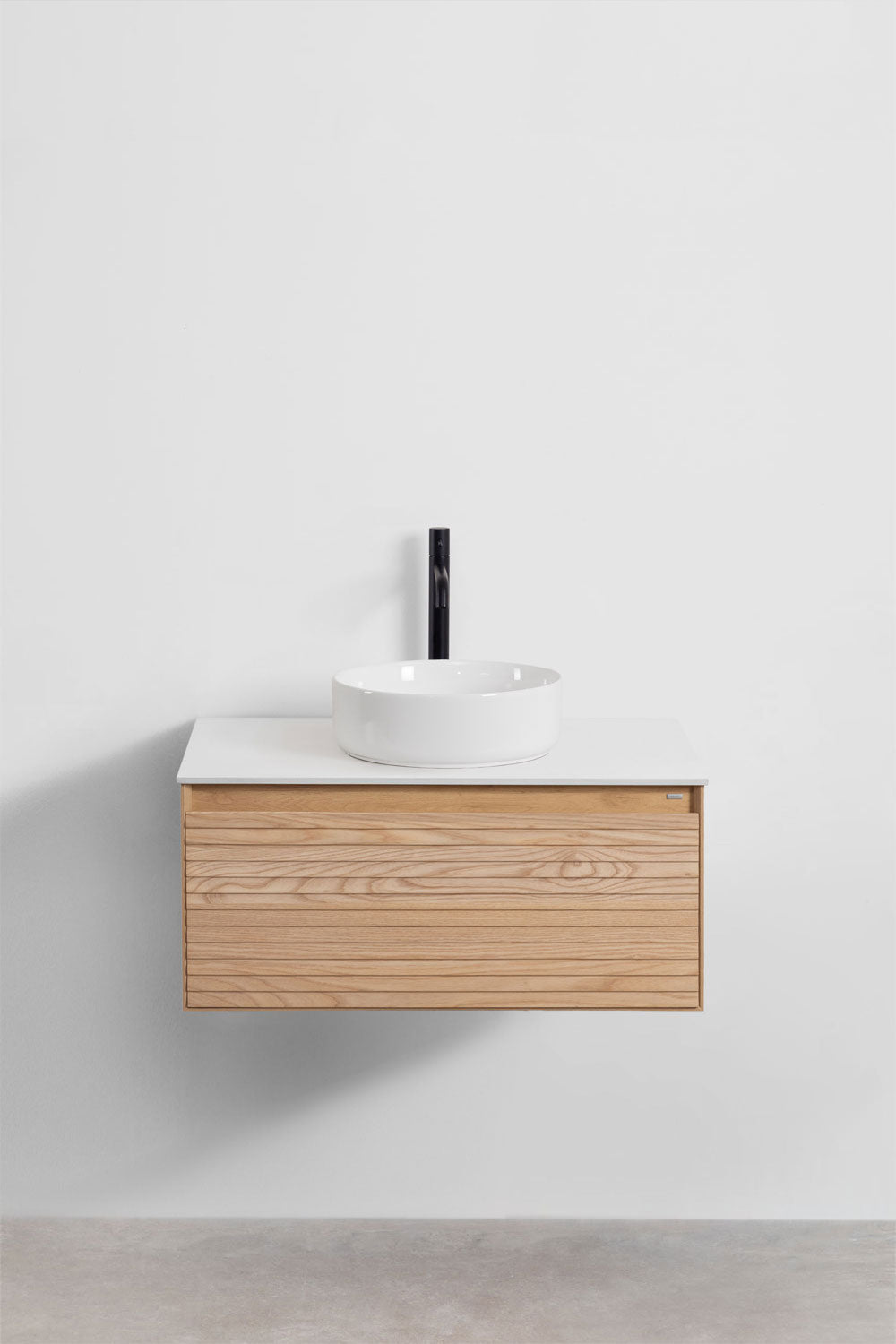 Tedrik - Set di mobili da bagno sospesi in legno di frassino