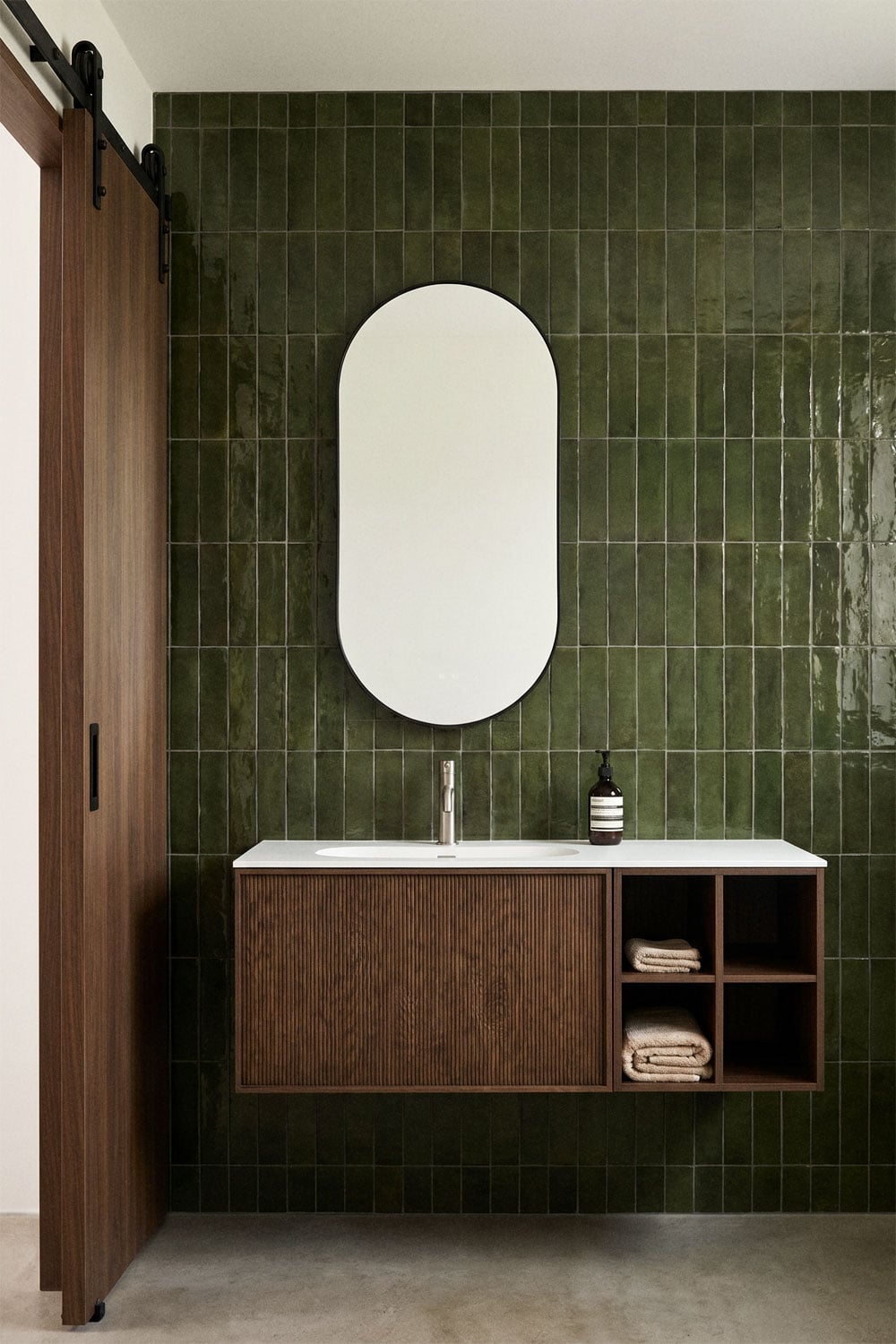 Endika - Set mobile bagno sospeso 120x50 cm con lavabo integrato