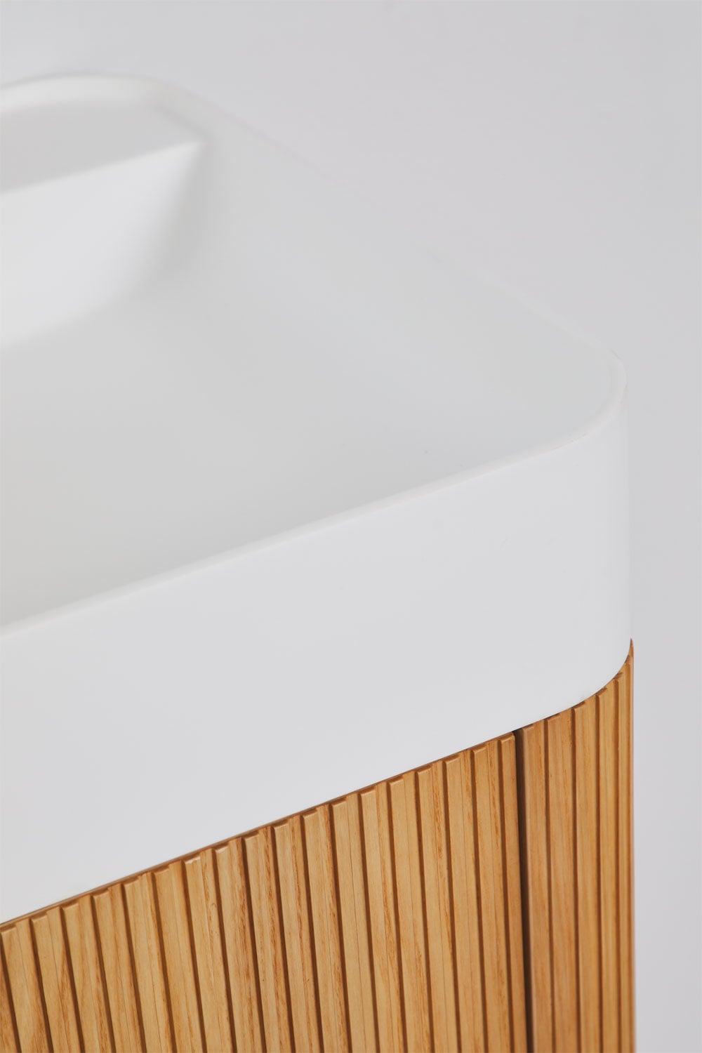 Saioa - Set mobile bagno sospeso 130x45 cm con lavabo integrato