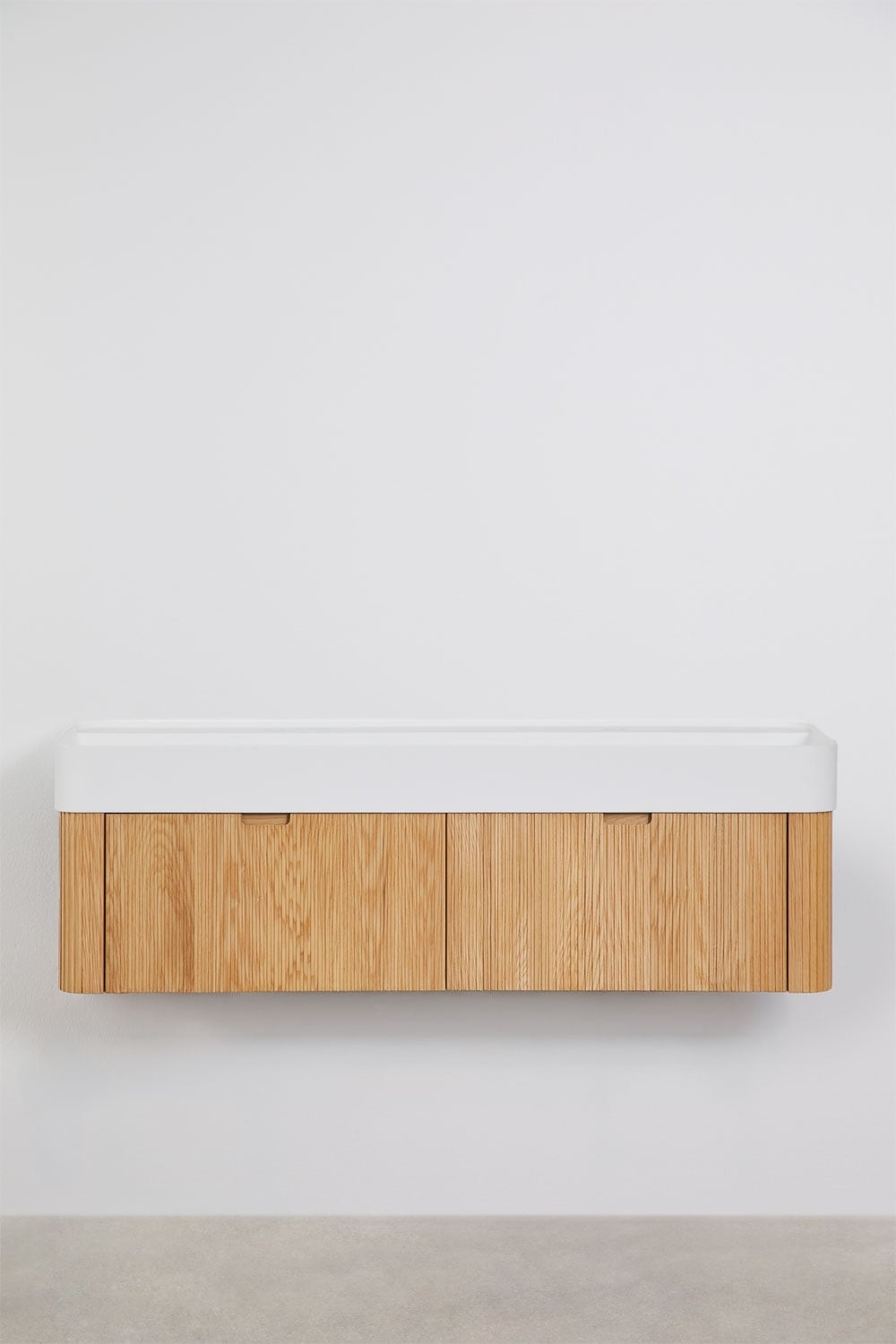 Saioa - Set mobile bagno sospeso 130x45 cm con lavabo integrato