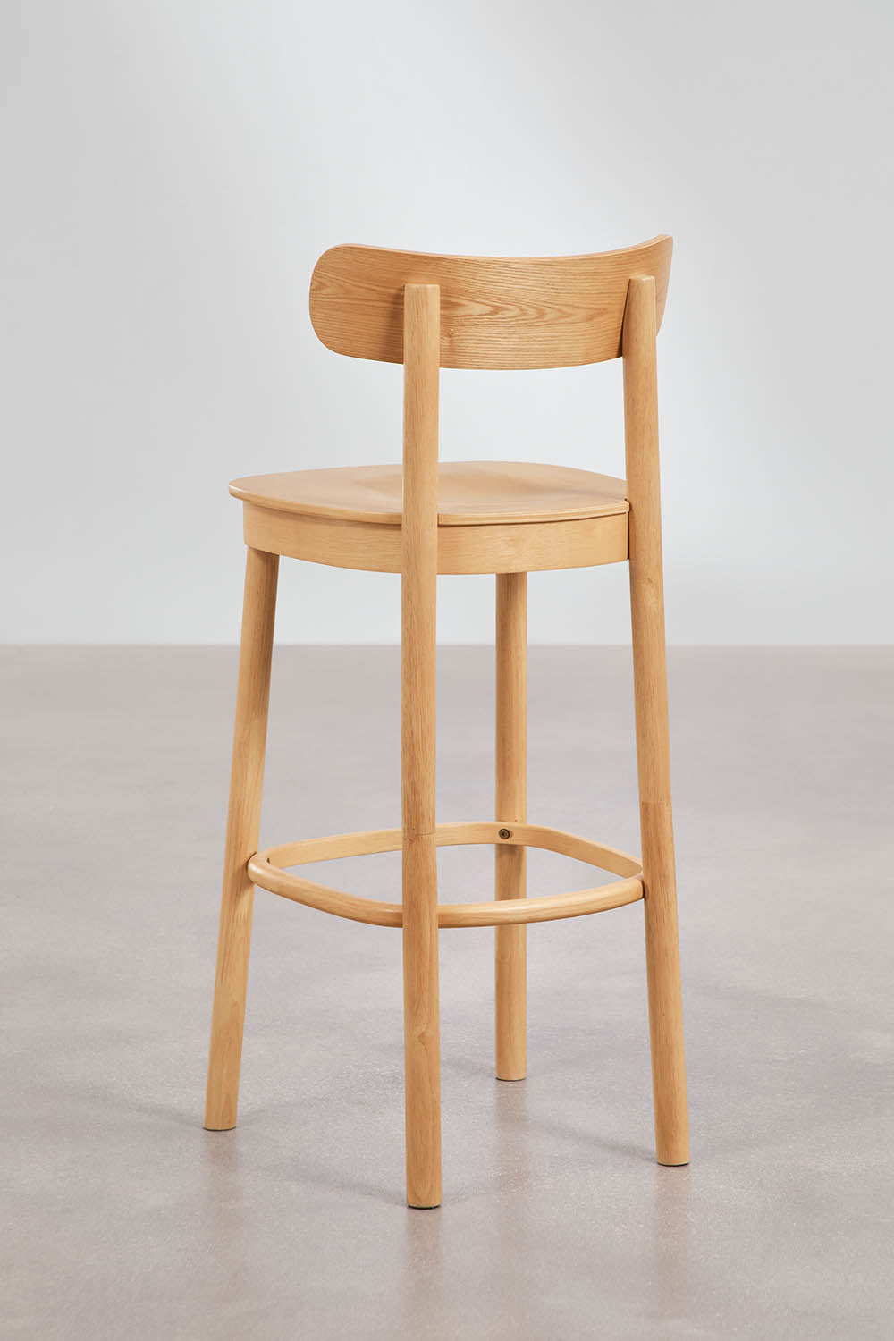 Taleri - Sgabello alto in legno (Set di 2)