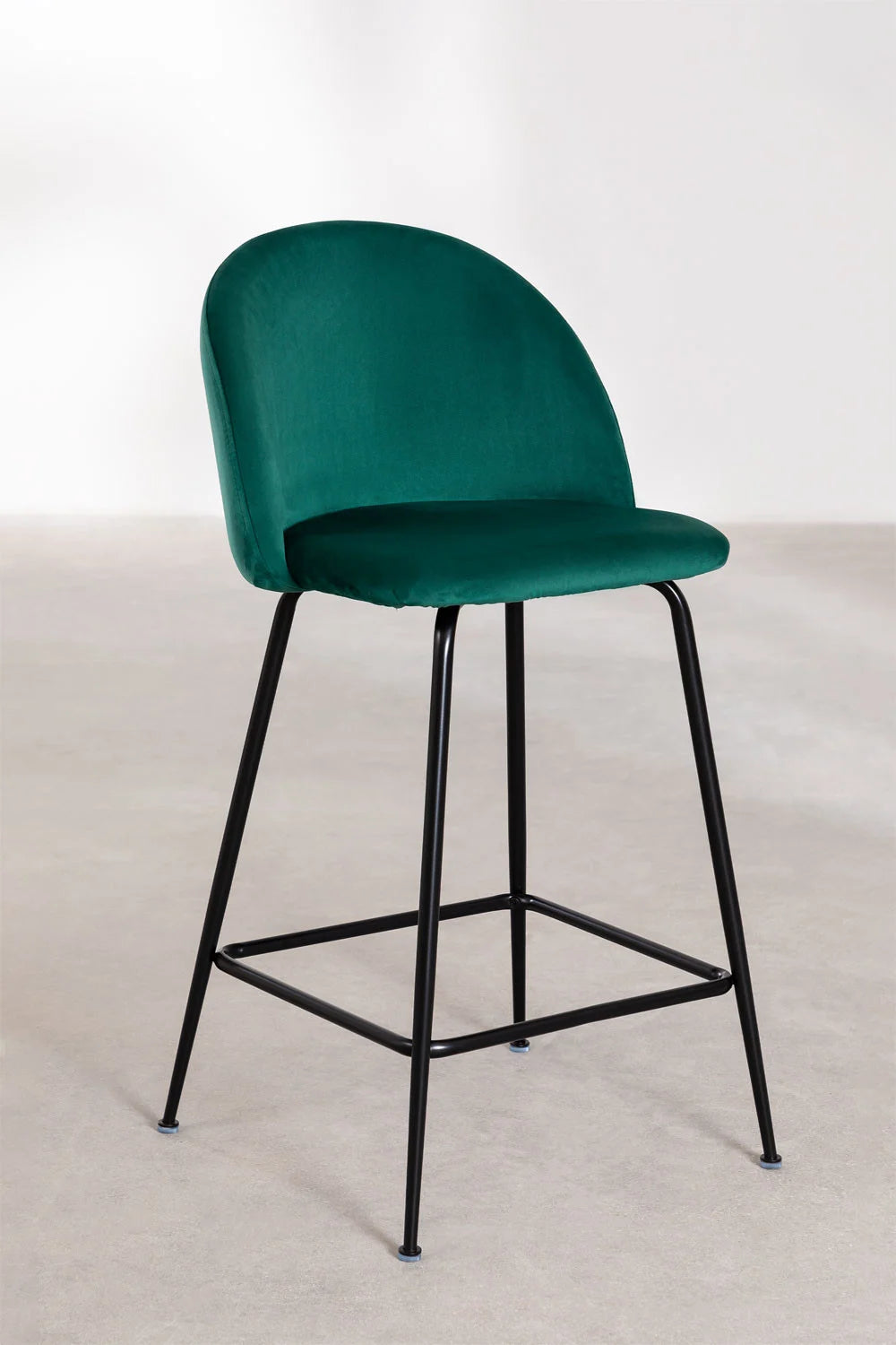 Kana - Sgabello alto in velluto Kana Design (Set di 2)