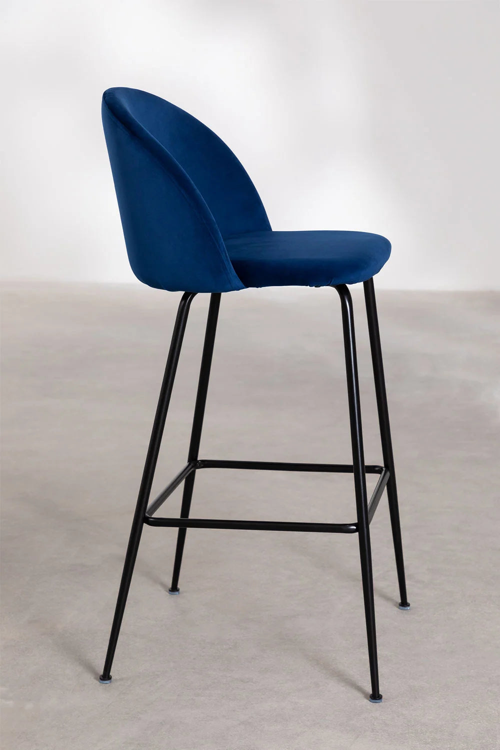 Kana - Sgabello alto in velluto Kana Design (Set di 2)